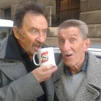 Barry David Elliott and Paul Harman Elliott, better known as the double-act the Chuckle Brothers. English children's entertainers